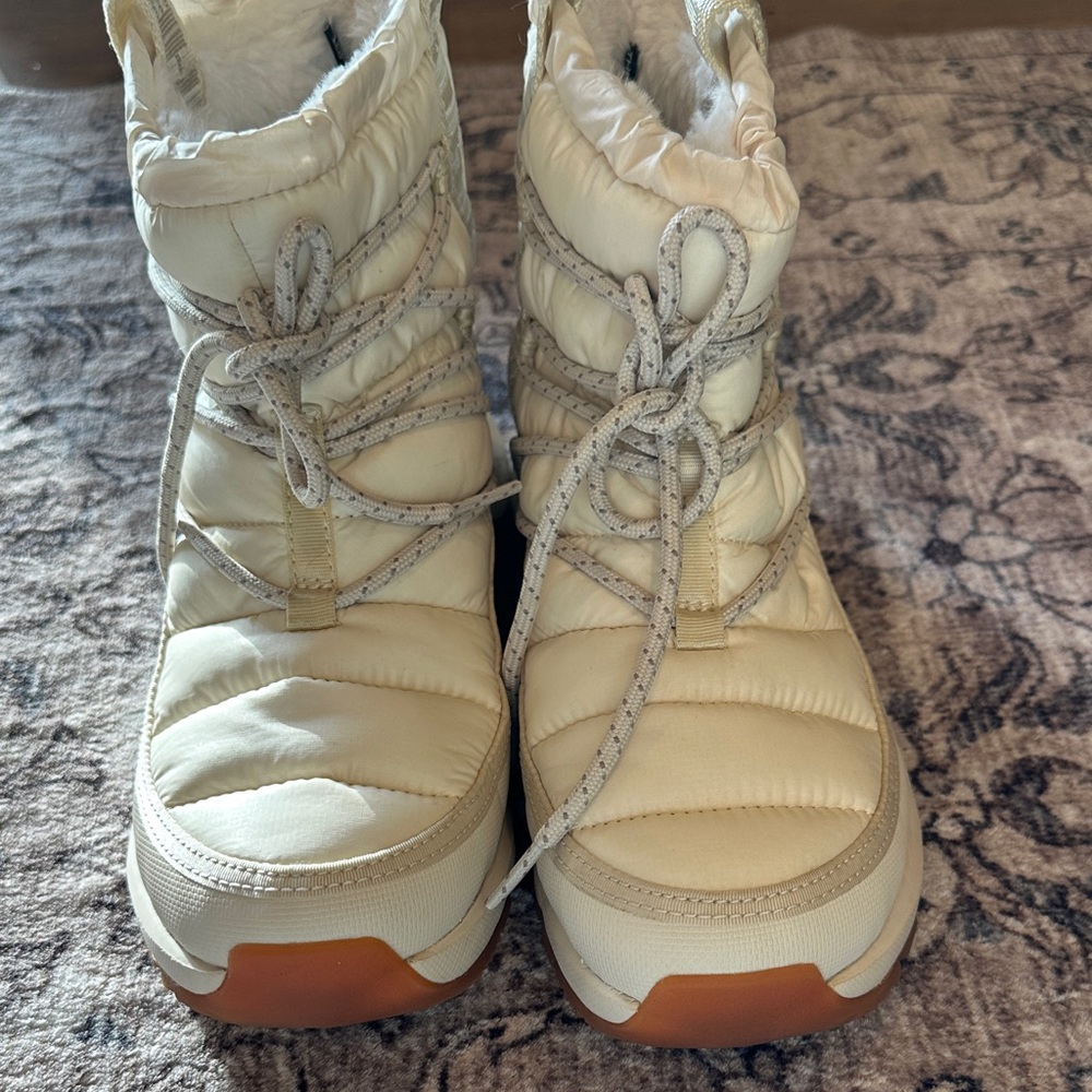 The North Face Cream Winter Boots